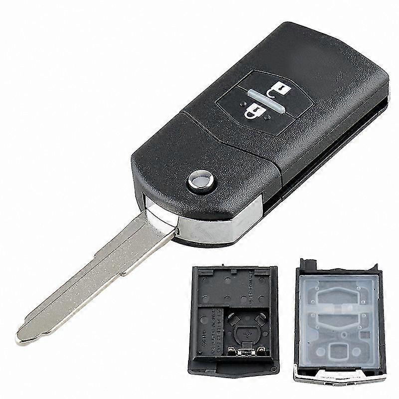 Universal 2-Button Foldable Car Key Remote Control Replacement for Various Vehicle Models