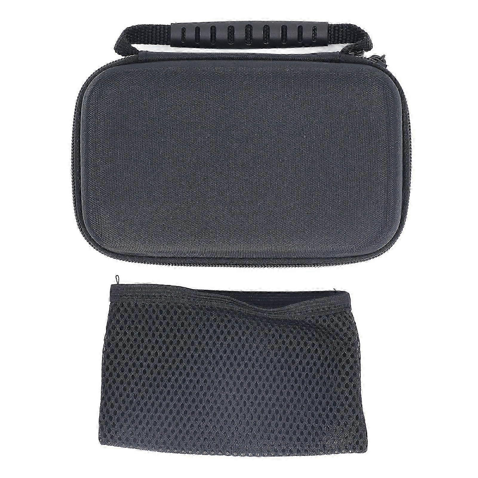 Carrying Case for 3DS 2DS XL Nylon Portable Game Console Hard Protective Shell Travel Case with Game Cartridge Slots Black