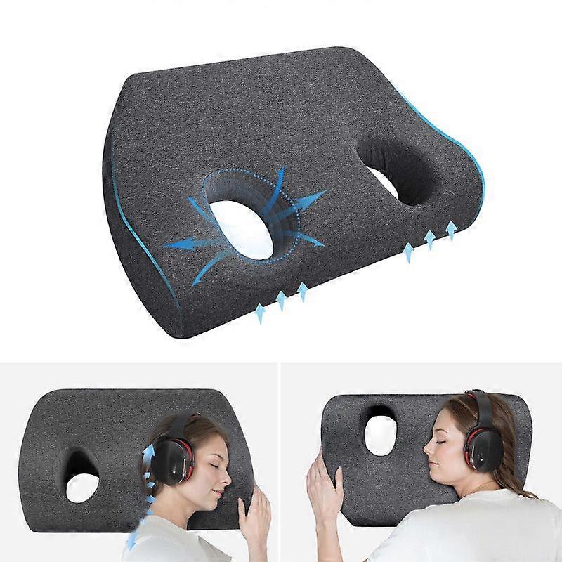 Memory Foam Ear Pillow, Ear Piercing Pillow for Side Sleepers