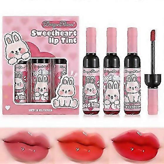 For Wine Bottle Lip Tint Set Longlasting 3 Colors Lip Tint Smudgeproof Liquid Lipstick For Allday We