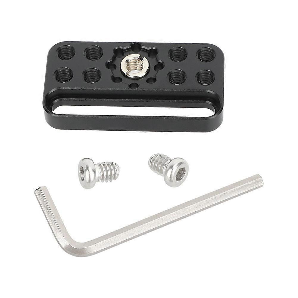 Universal Cheese Plate Mini Quick Release Baseplate with 3/8inch ARRI-Style Mount for DIY Camera Rig Configurations