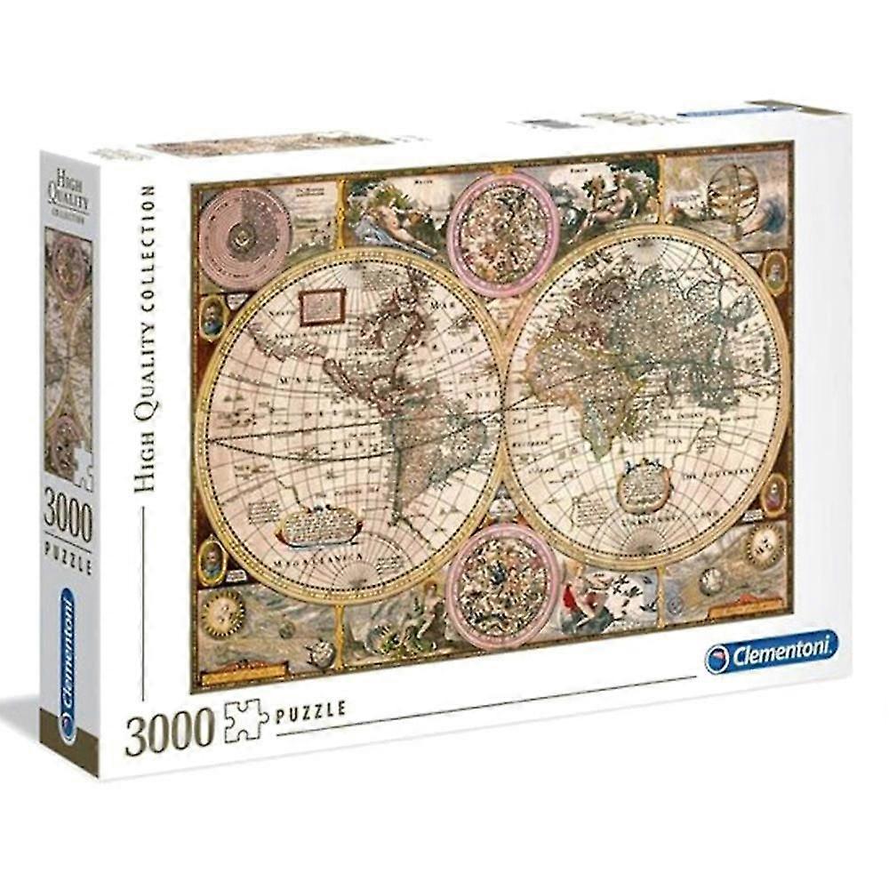 Old Map 3000 Pieces Premium Quality Jigsaw Puzzle Ages 14+ and Up