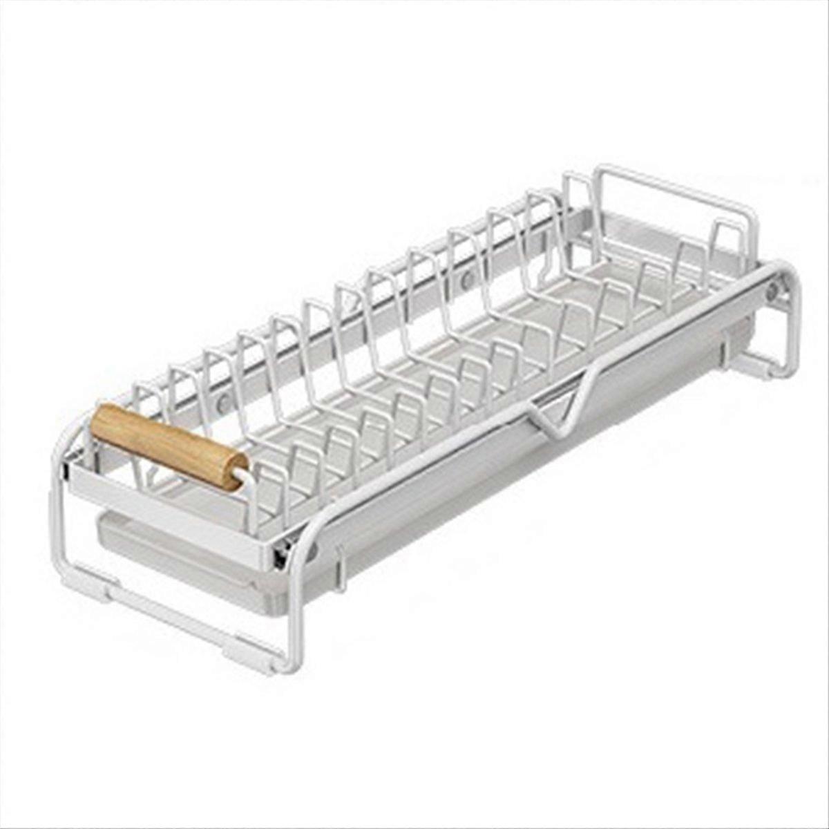 Simple Dish Storage Anti-Slip Drawing Shelf Storage Basket Drain Rack