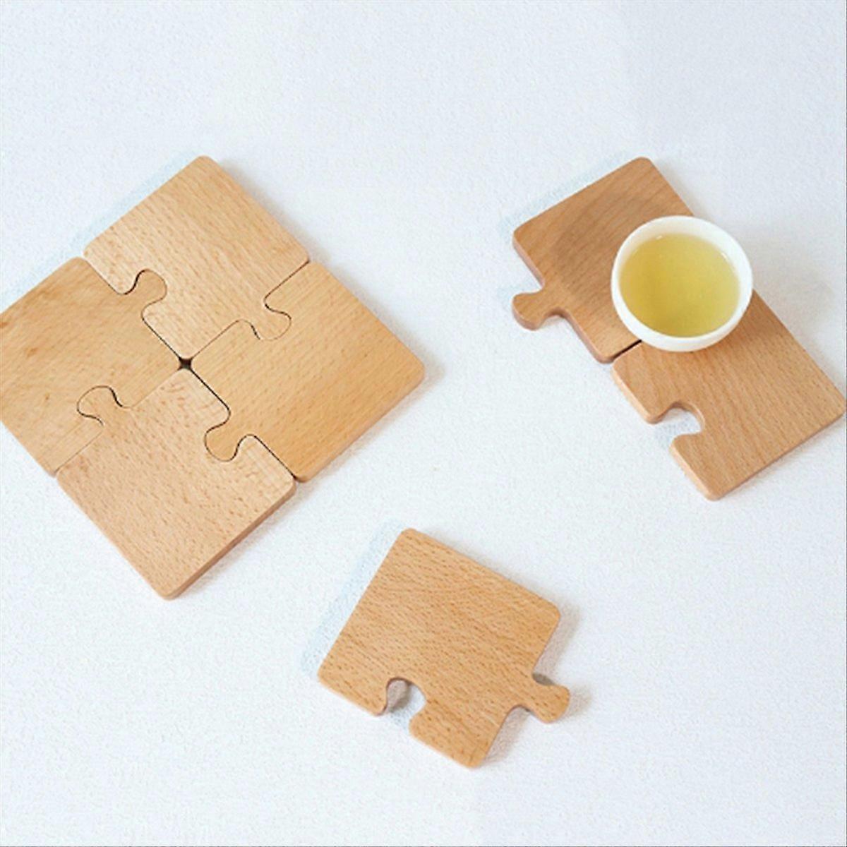 Solid Wood Heat-resistant Table Top Protection Coffee Coaster A