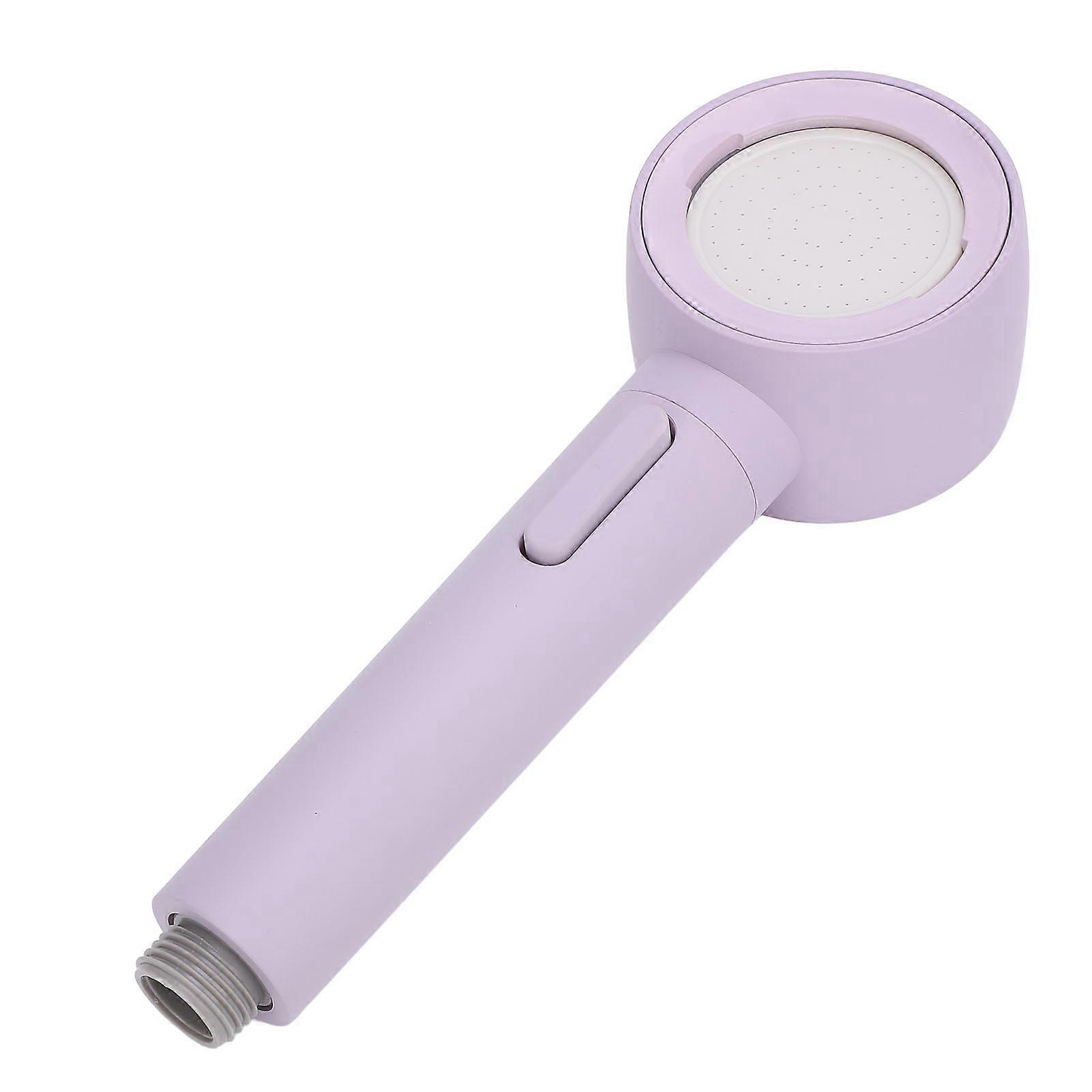 Filtered Shower Head Pressure Adjustable Multi Flowing Modes Anti Plugging Rain Showerhead Violet 