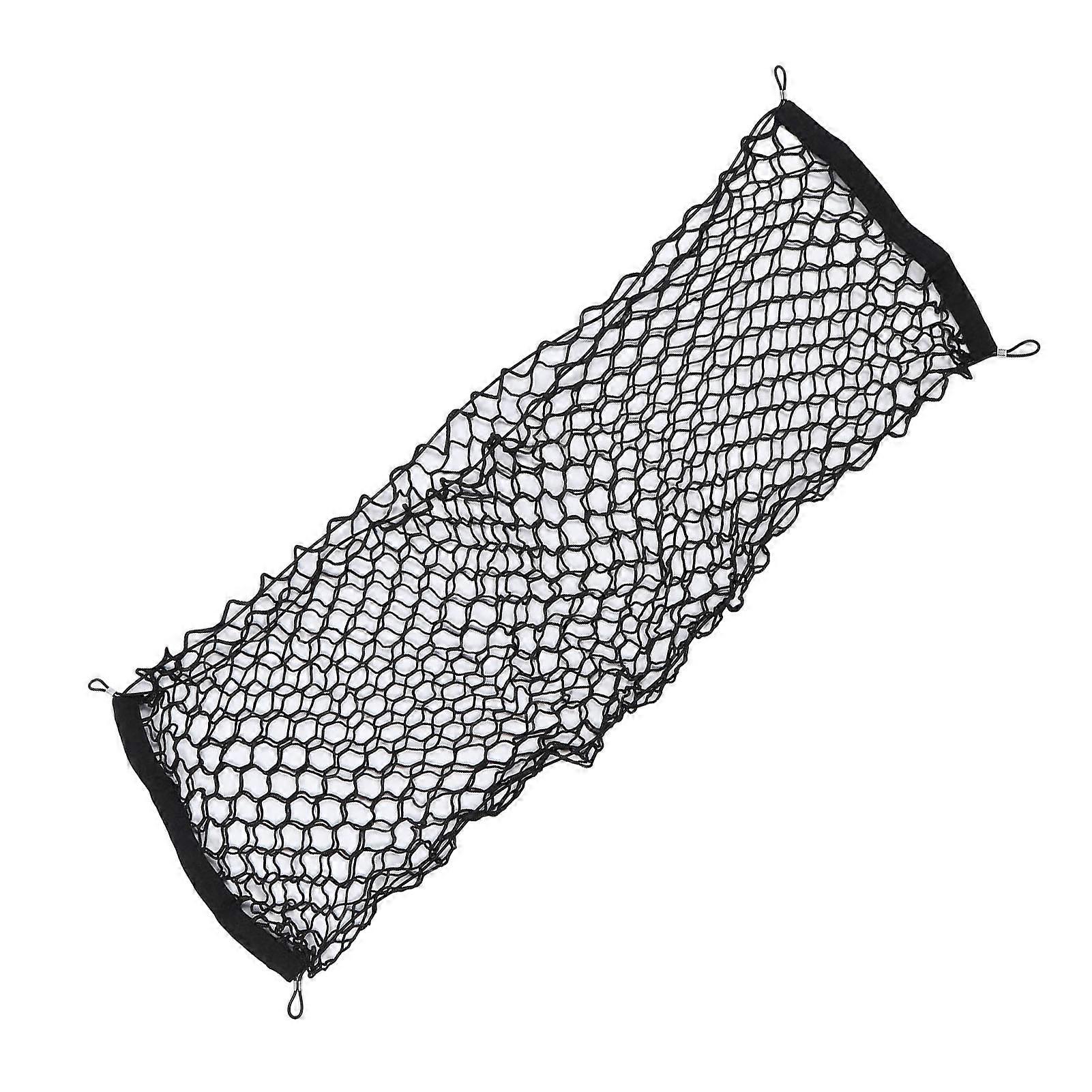 Cargo Net Elastic Stretchable Sturdy Metal Hook Secure Fixation High Strength Truck Bed Mesh Net Organizer for Pickup 