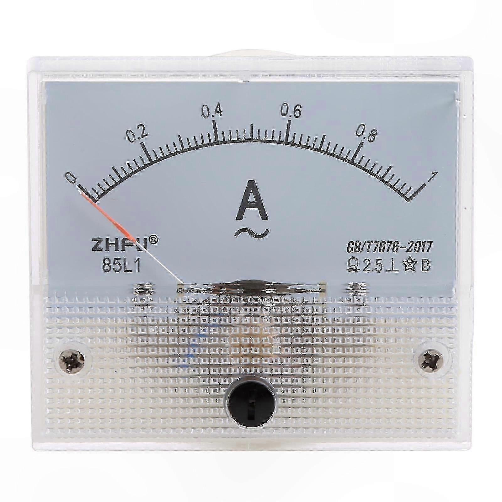 Analog AC Panel Ammeter with Dial Pointer for Electrical Current Measurement, 85L1 Model