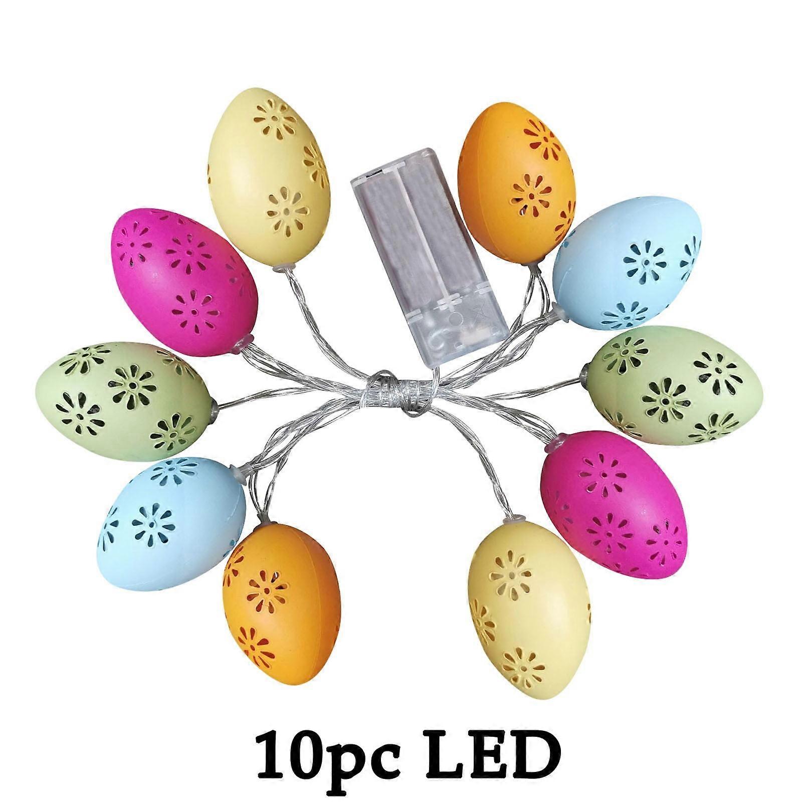 VOSS 10/20/40 LED Light Easter Eggs For Easter Party Decoration Wedding Decoration