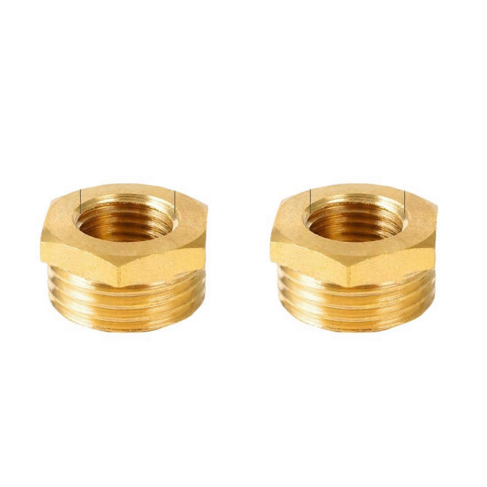 Multiple Size Pneumatic Brass Reducers Corrosion Resistant Hexagonal Socket Threaded Pipe Fitting For Gas Lines Multicolor