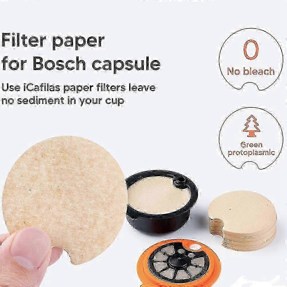 Disposable Paper Filter for Cleaning Block Keep Reusable Coffee Capsules