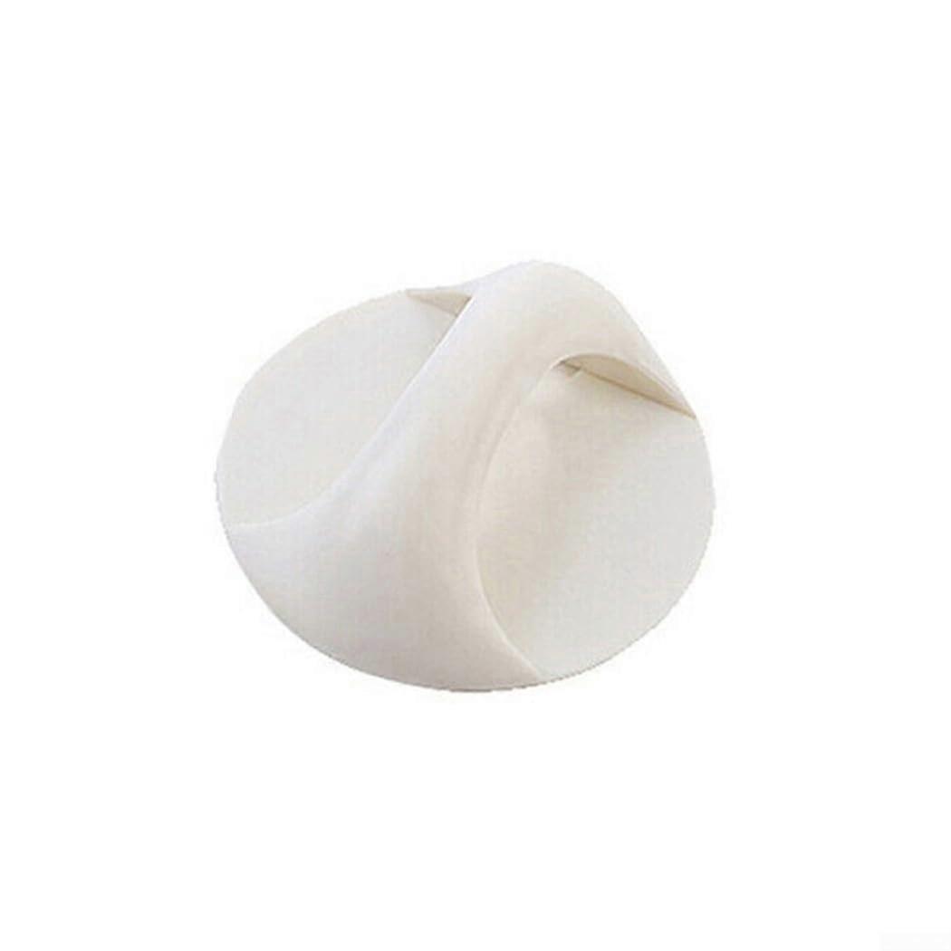 Round Plastic Door Handle 3 Pack White Sticky PP Material No Tools Needed For Cupboards Drawers Refrigerators