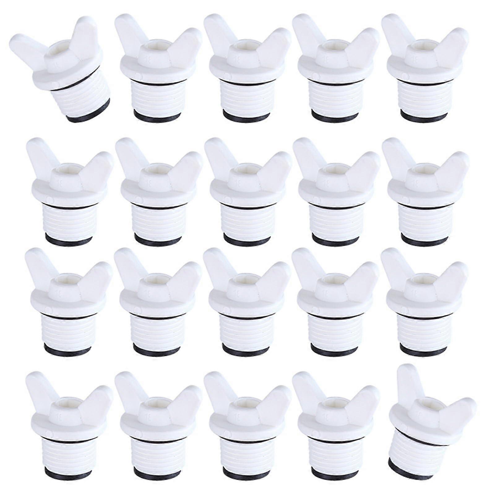 Threaded Stoppers 20Piece Set WearResistant Material Secure Seal Pipe Cap Compatible With PVC Steel Brass Piping