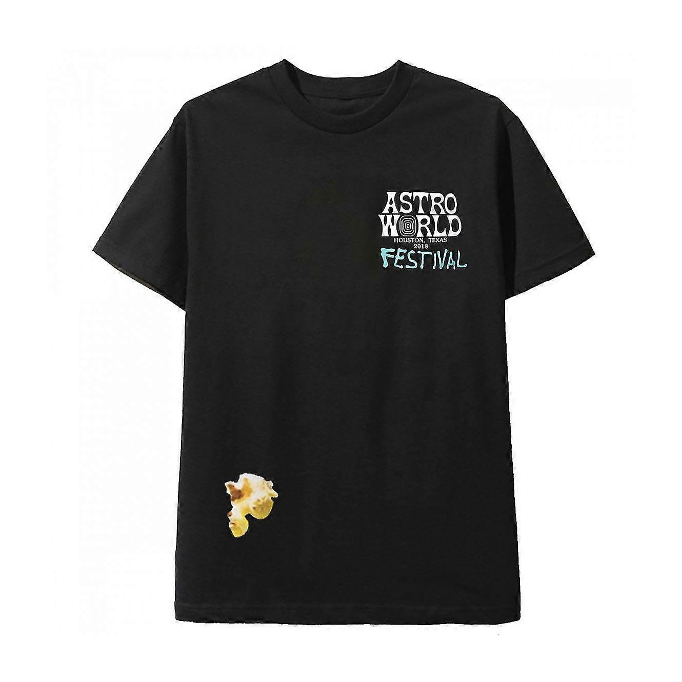 Astroworld Black Tee Festival Airbrush T Shirt