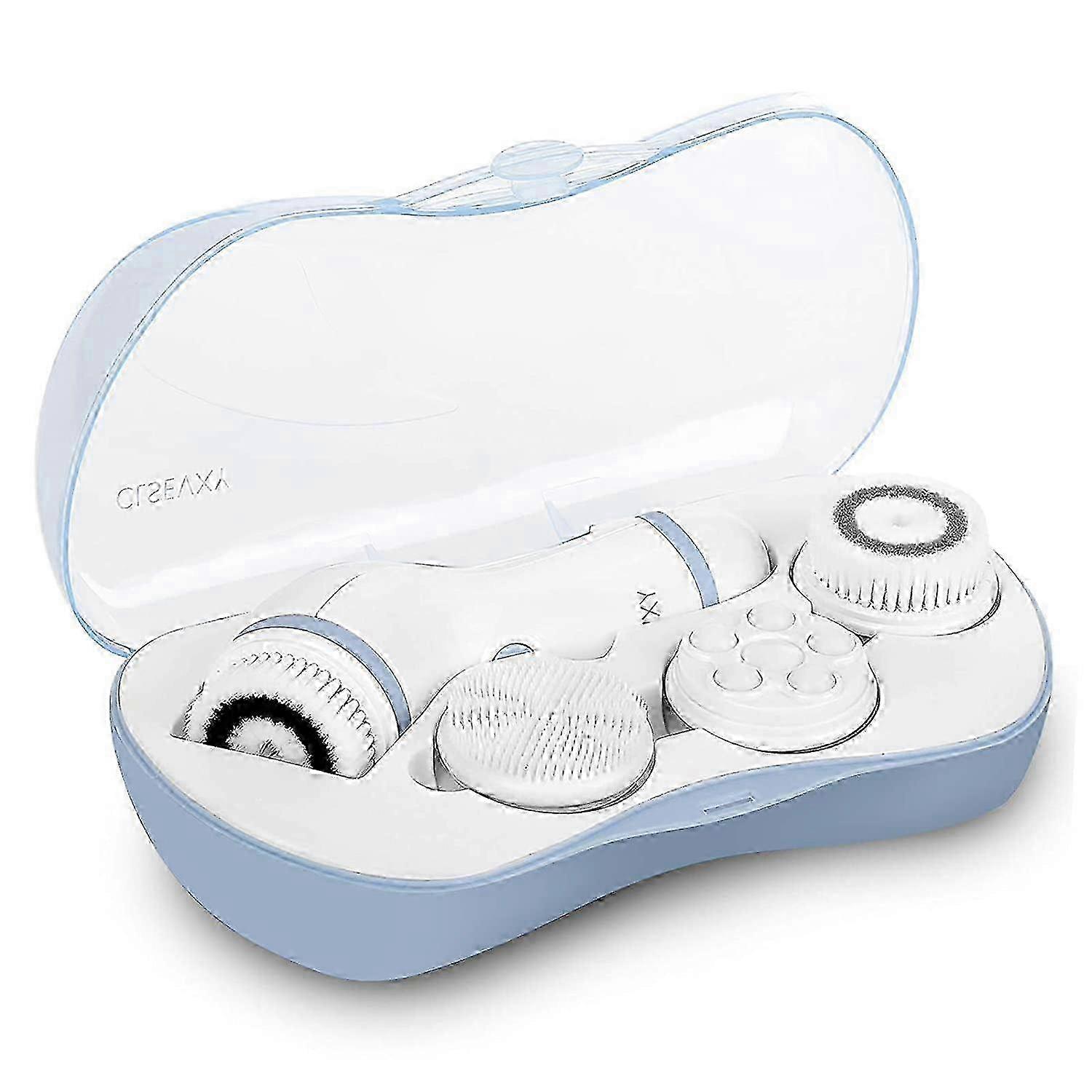 Complete Waterproof Facial Cleansing Spin Brush Set with 4 Heads - Deep Cleaning & Gentle Exfoliation for a Complete Face Spa Experience