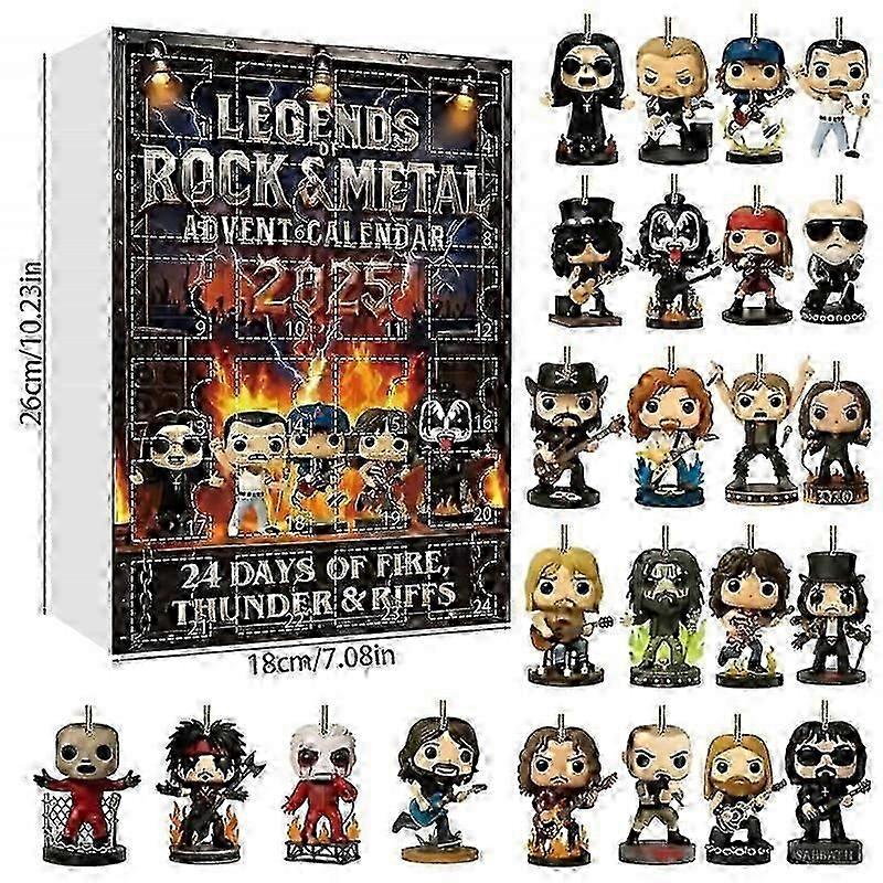 ΗΜΕΡΟΛΟΓΙΟ ADVENT LEGENDS ROCK&METAL Χριστουγεννιάτικο Ημερολόγιο Advent 2025, Κρεμαστό Κουτί Blind Box