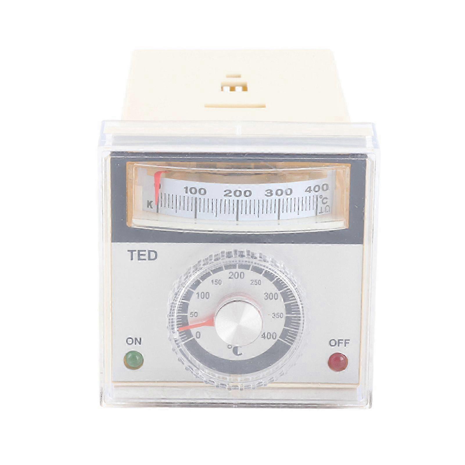TED-2001 Pointer Temperature Controller K Type Thermostat 0-400 220VAC