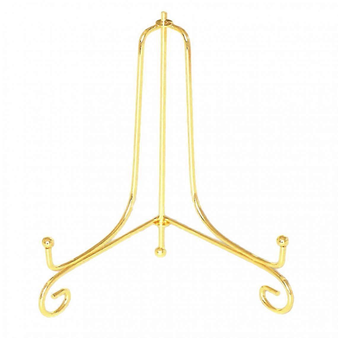 Porcelain Easel Display Bowl Plate Tray Display Stand Gold 7 Inch