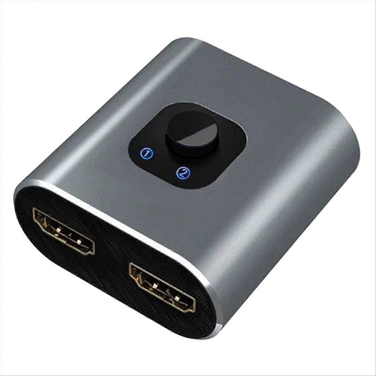 -Compatible Splitter 4K Switch Bi-Direction 1x2/2x1 HD 2 in 1 Out for /5 TV Box Switcher Adapter