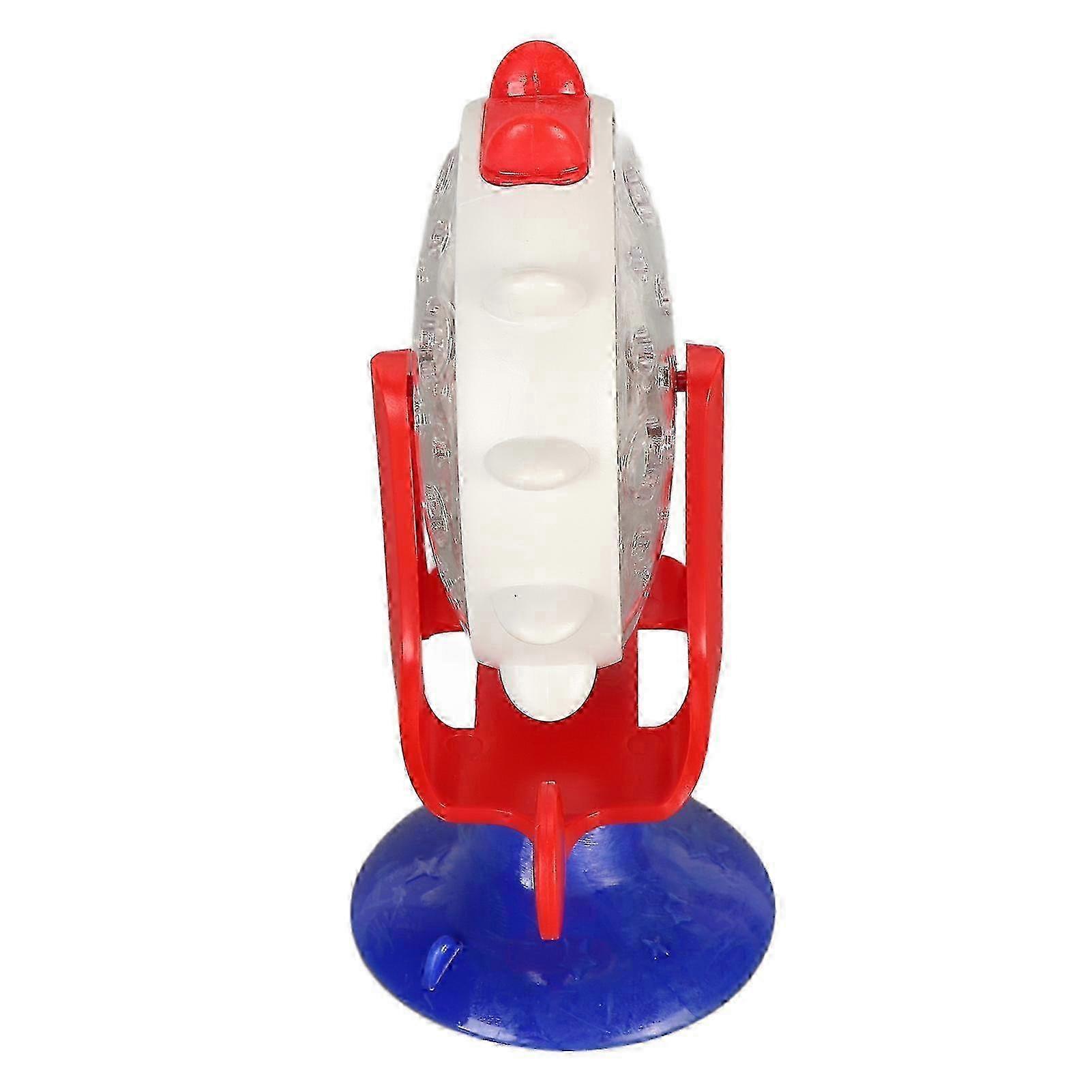 Cat Slow Feeder Round Windmill Shape Slow Food Dispenser Toy Dark Blue