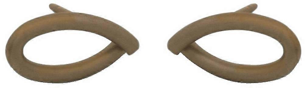 Ti2 Titanium Crossover Stud Earrings - Tan