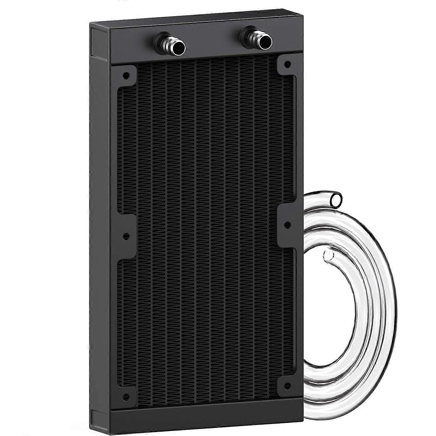 Water Cooling Radiator, 12 Pipe Aluminum Heat Exchanger Radiator with Tube for PC CPU Computer Water Cool System