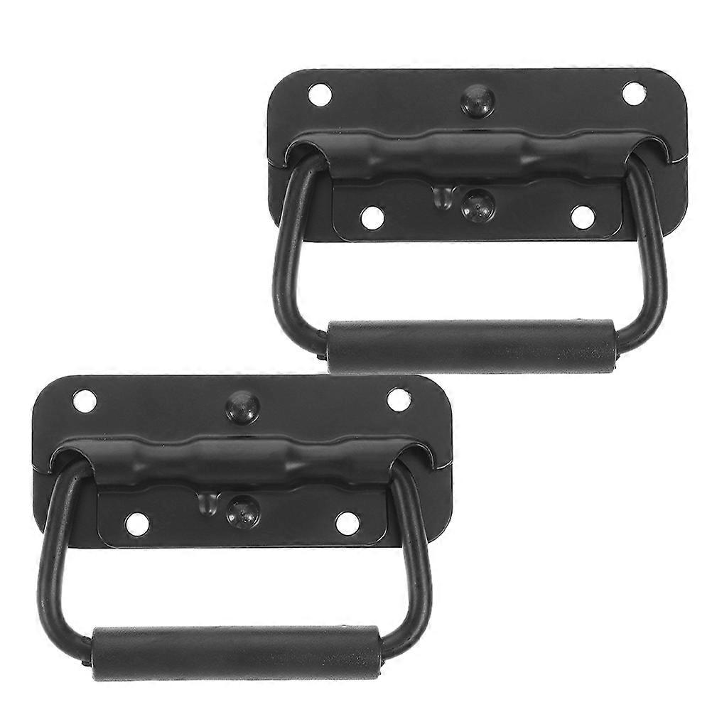Spring Pull Handle Secure Grip for Door Use 2Pcs Industrial Grade Iron Handles