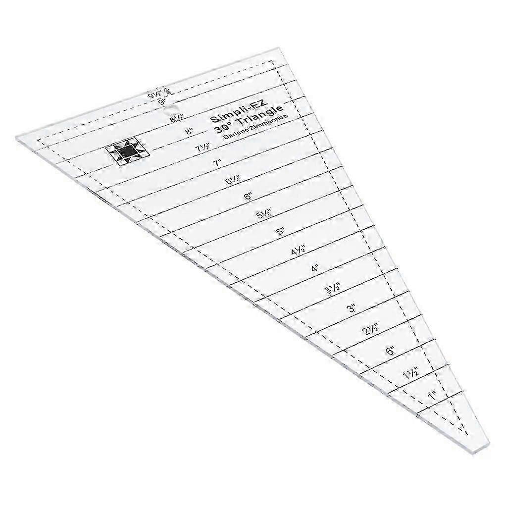 Multi-function Clear Acrylic Dresden Template Ruler Patchwork Quilting Ruler