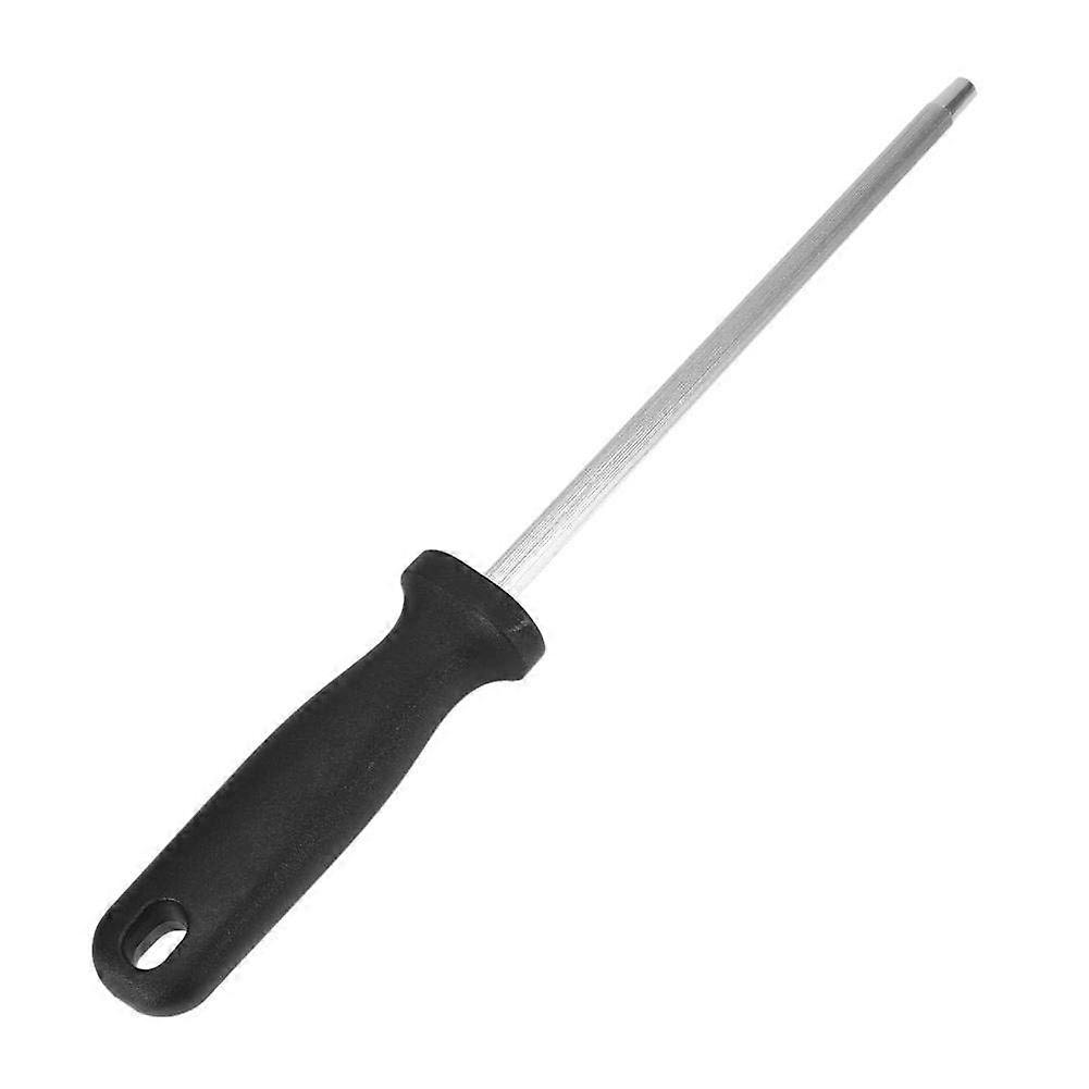 Knife Sharpening Rod Oval Steel with NonSlip Handle for Chefs, 8 Inch Professional Sharpening Tool