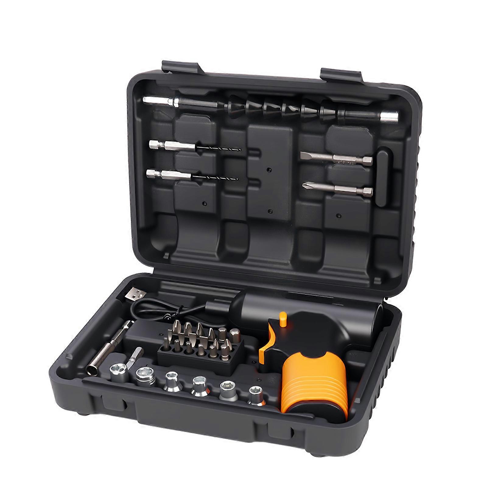 Home Use Rechargeable Power Drill Convenient Portable Tool With Safety Protection For DIY Enthusiasts Multicolor