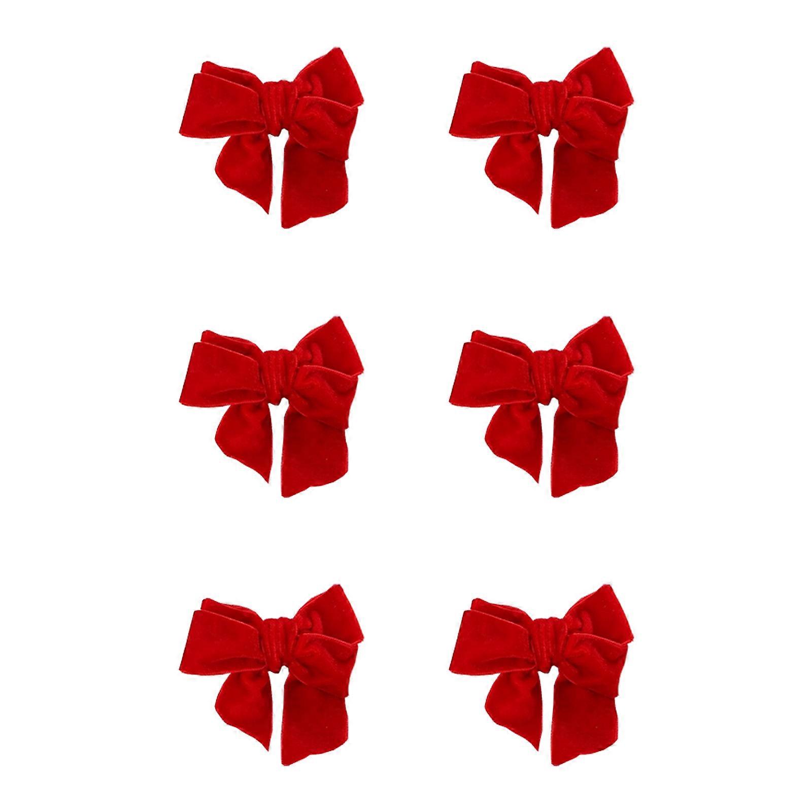 Efficient Holiday Table Decors Flannel Napkin Rings Suitable For Restaurants Home Banquets Event  Red