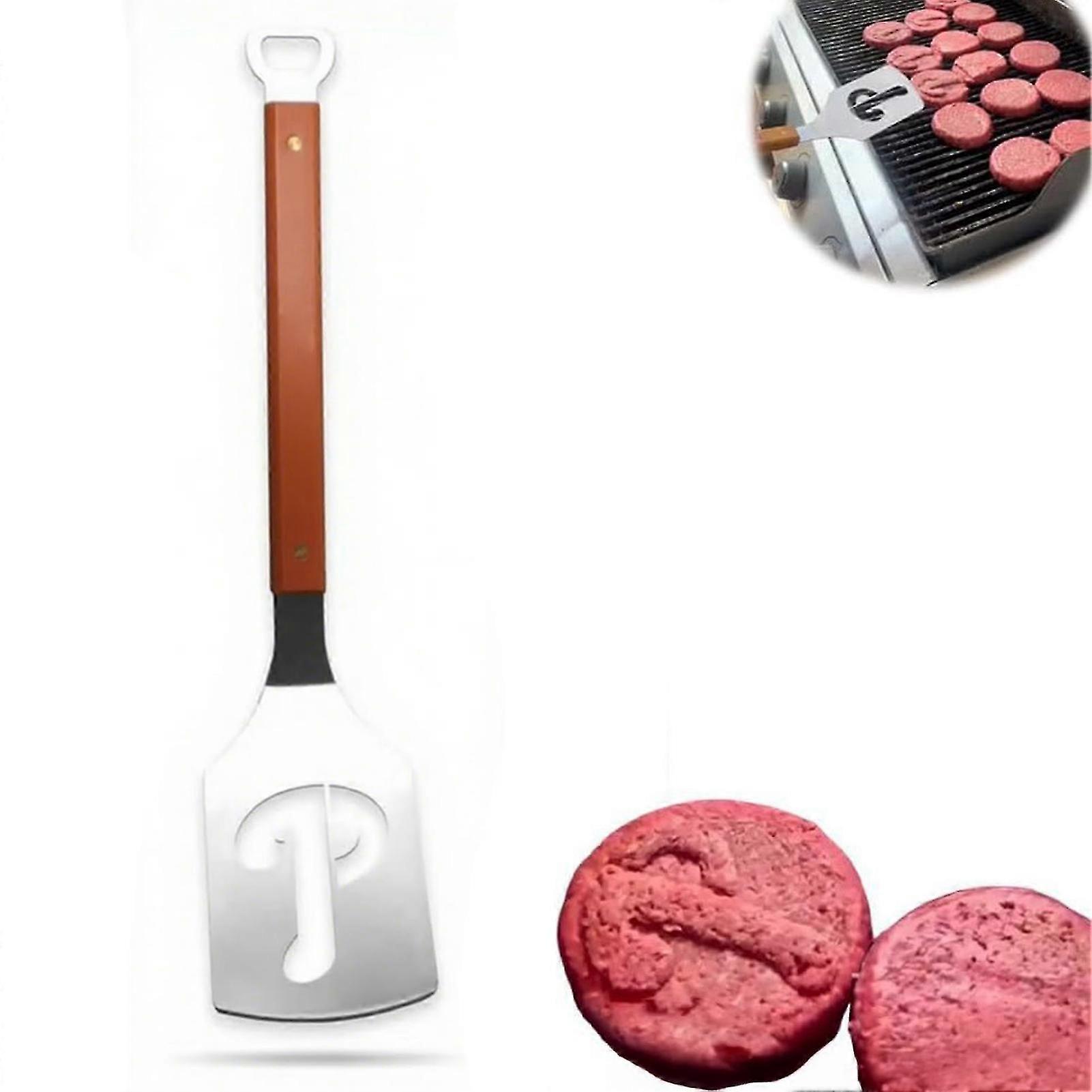 25-26 Multi-Purpose BBQ Grill Spatula Grade Grill Tool with Angled Edge