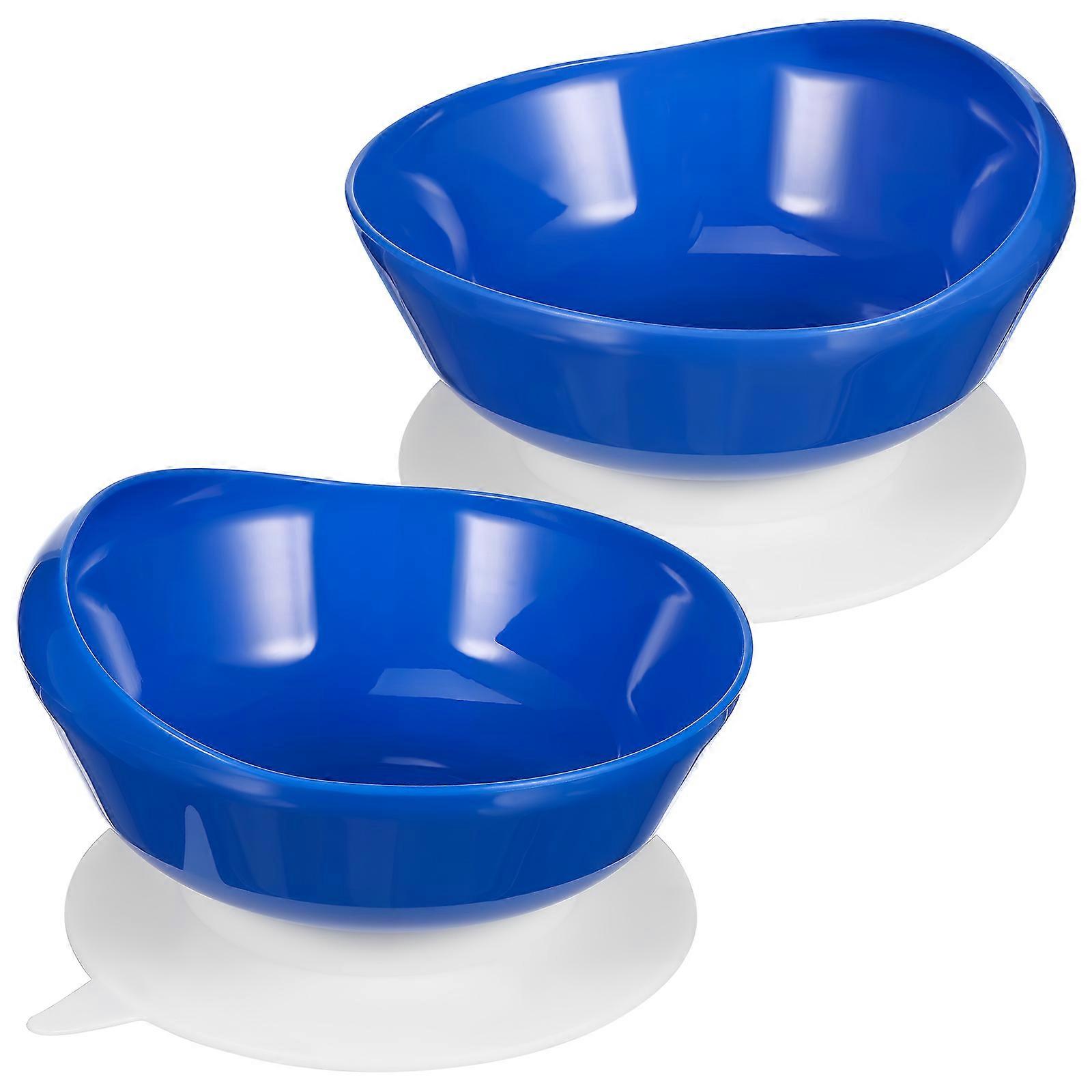 Spill Proof Bowl Elderly Tableware for 2Sets Suction Cup Adaptive Bowls
