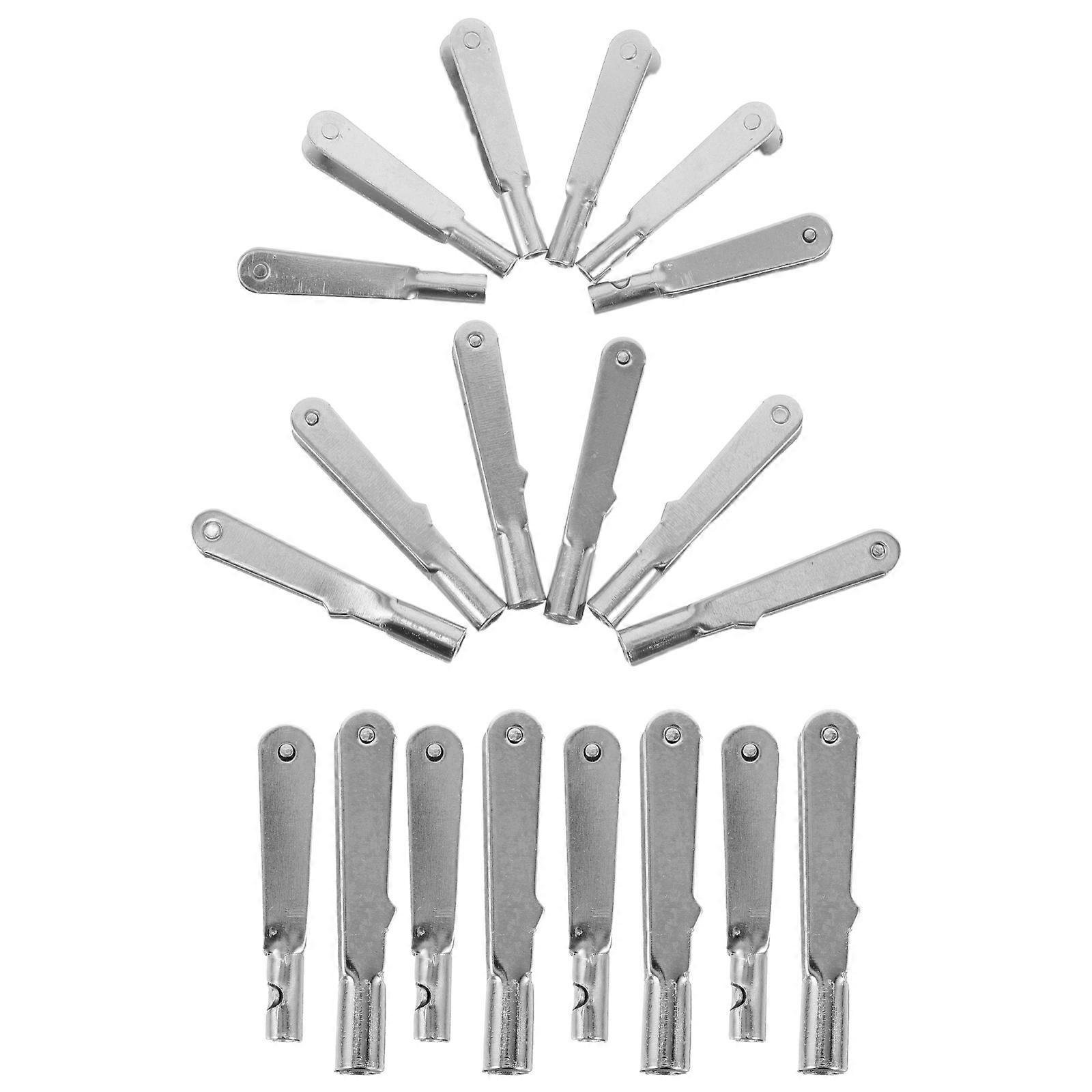 Rc Airplane Metal Clevis Quick Link for Fixed Wing Models 20Pcs Silver
