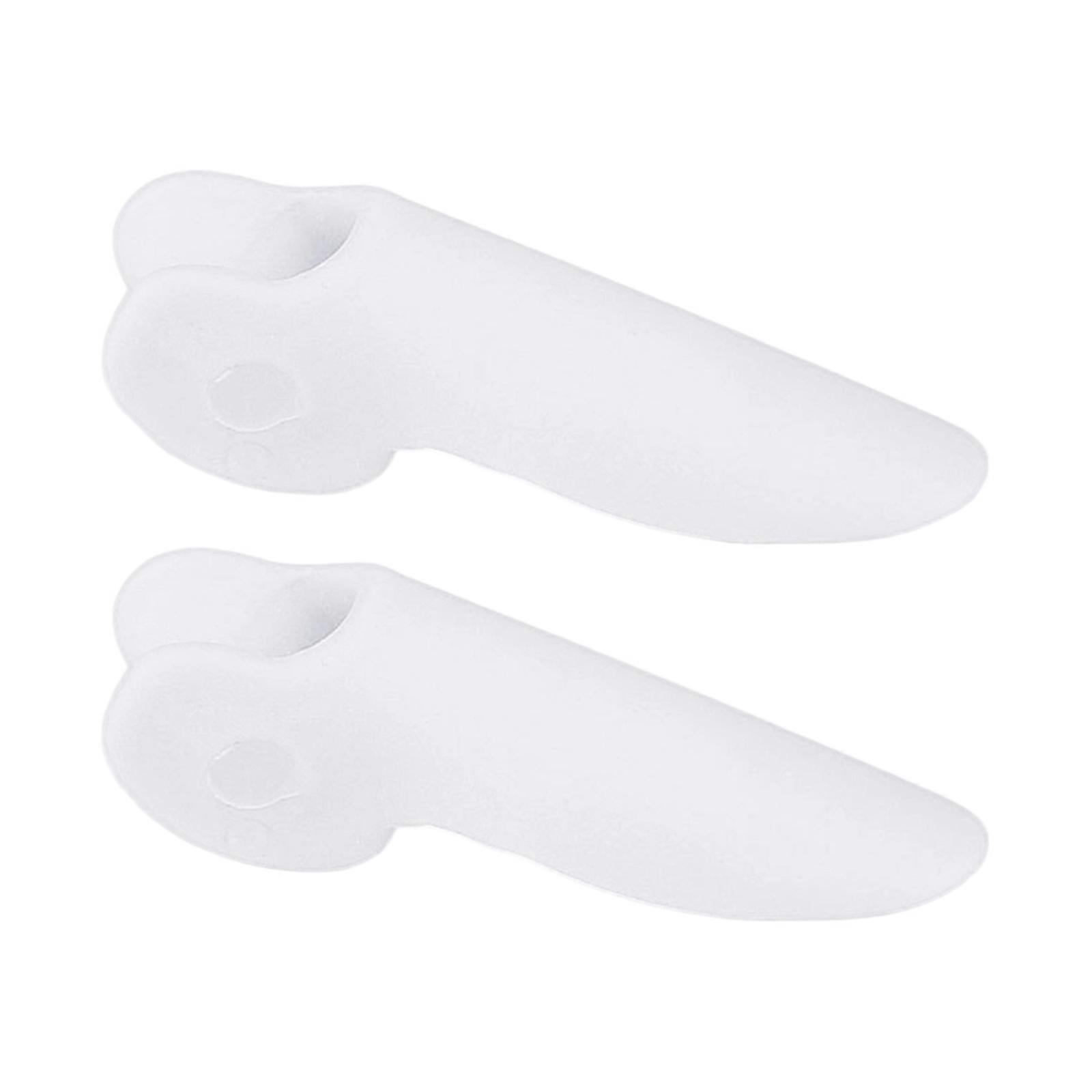1Pair Flexible Bunions Corrector For Foot Care Support Comfortable Toe Alignment Device Suitable For Daily Use  White