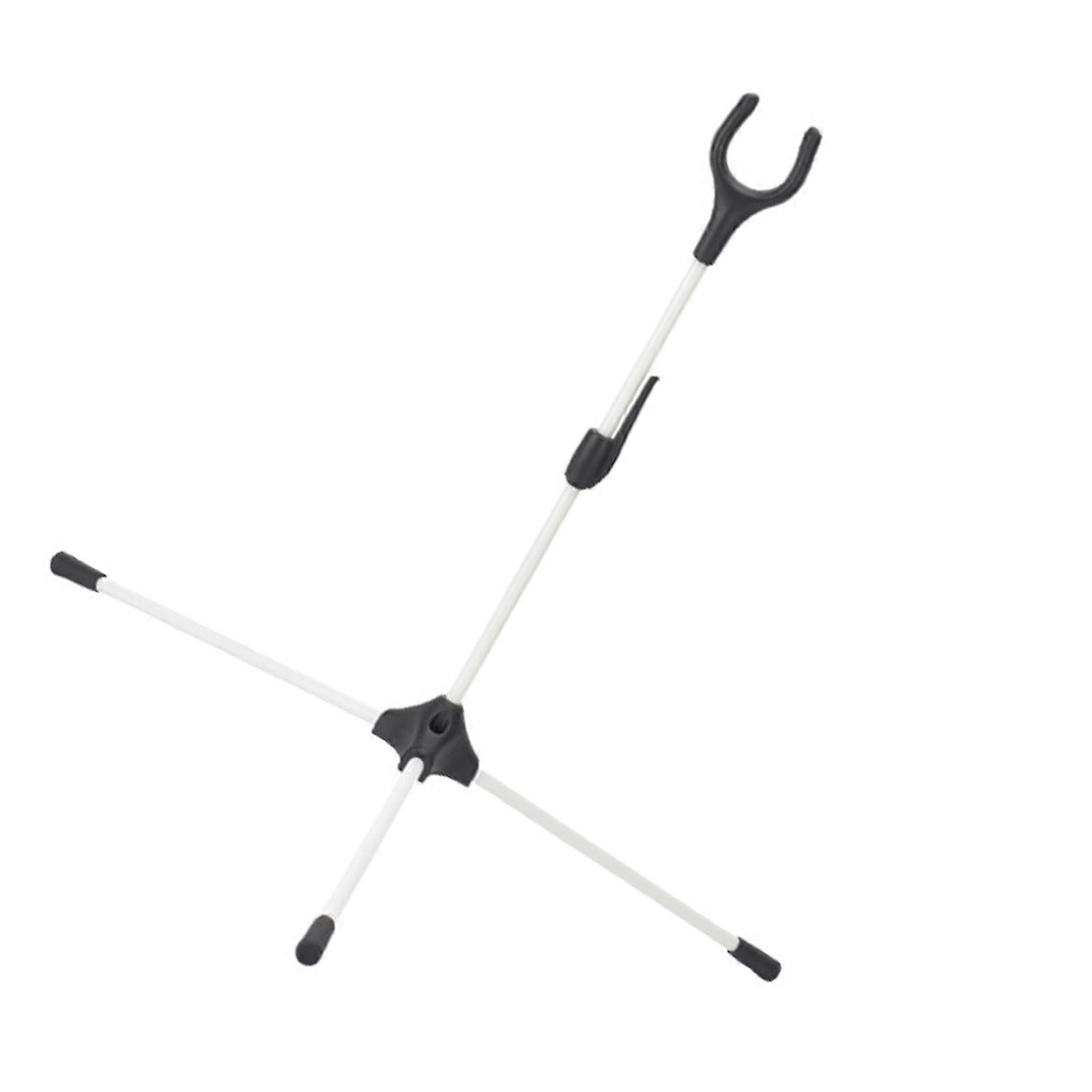 14.5inch Takedown Bows Stand Holder Bows Stand Universal Bows Rack Foldable Recurve Bows Stand Rack Portable Stand  White