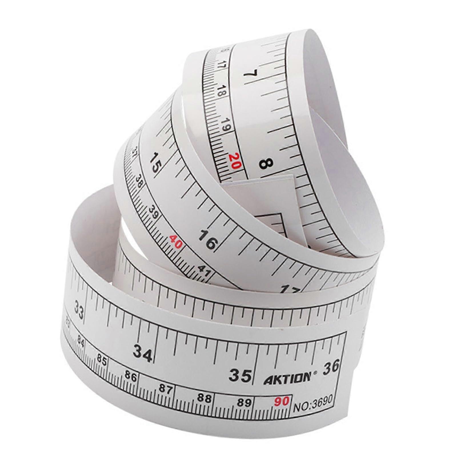 Adhesive Sewing Measuring Tape with Inch and Centimeter Scale for Tailors and Fabric Cutting