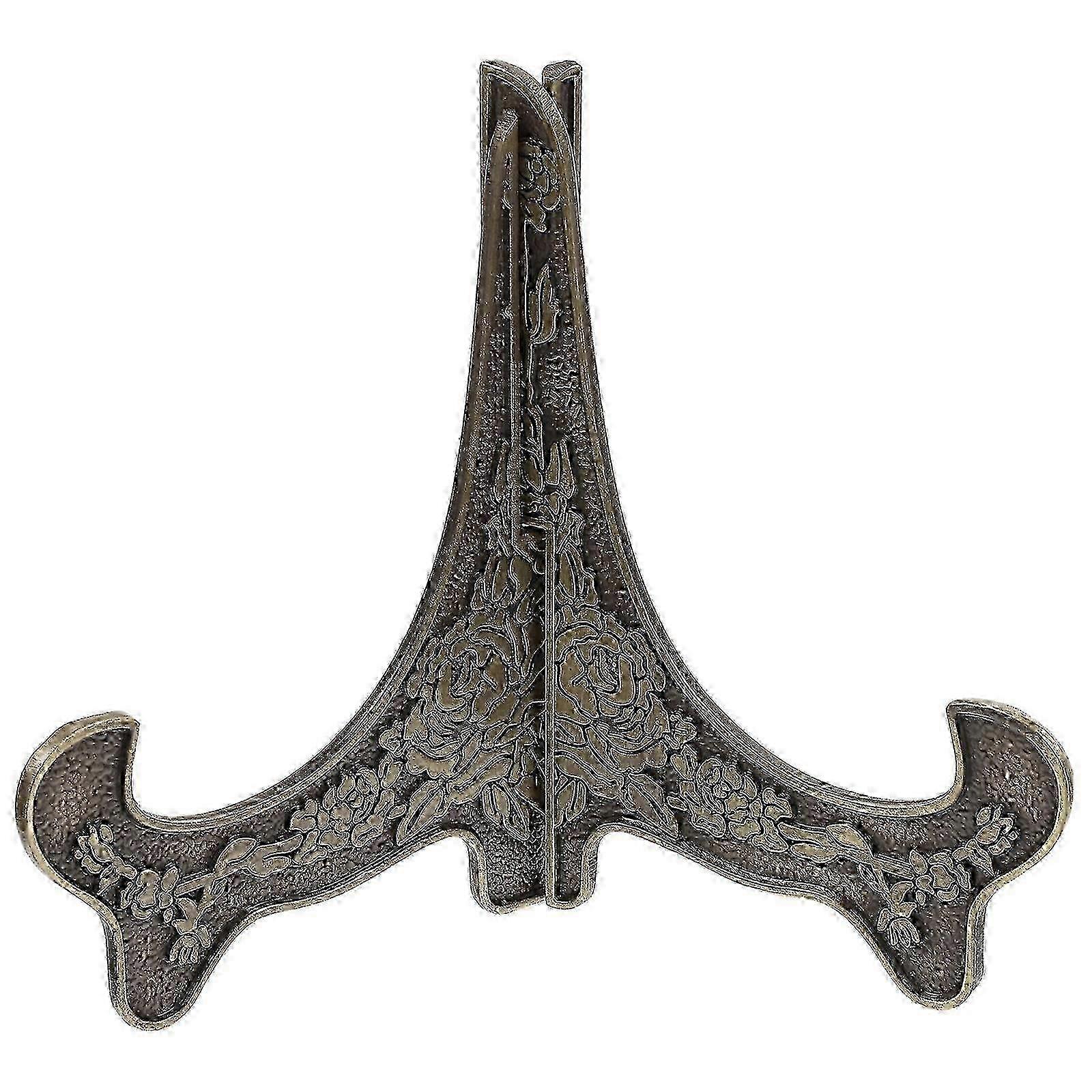 Decorative Plate Stand Picture Frame Display Stand Zinc Alloy Plate Holder Desktop Plate Stand