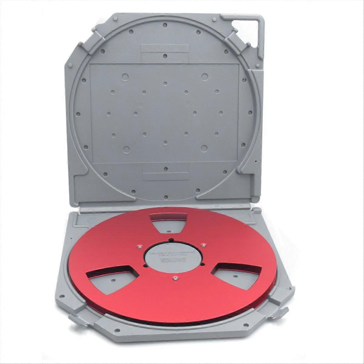 10 Inch Empty Takeup Reel with Storage Case,Ant Scratch Protection Open Reel Recording Tape Box Case