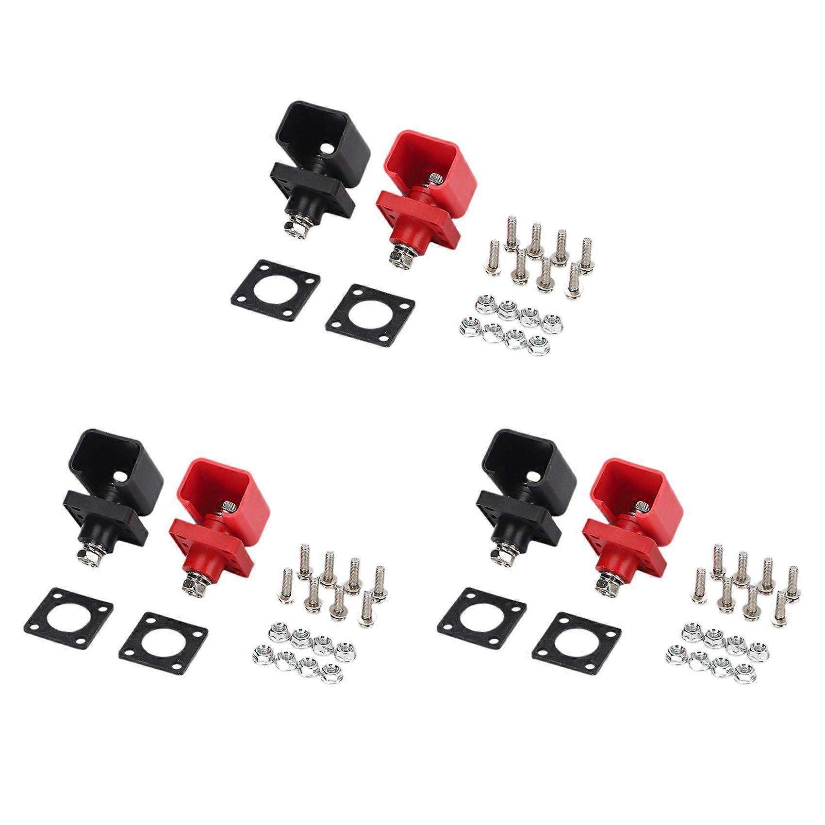 6pcs 200A Energy Storage Lithium Battery Terminal High Current Lithium Battery Copper Terminal Connector