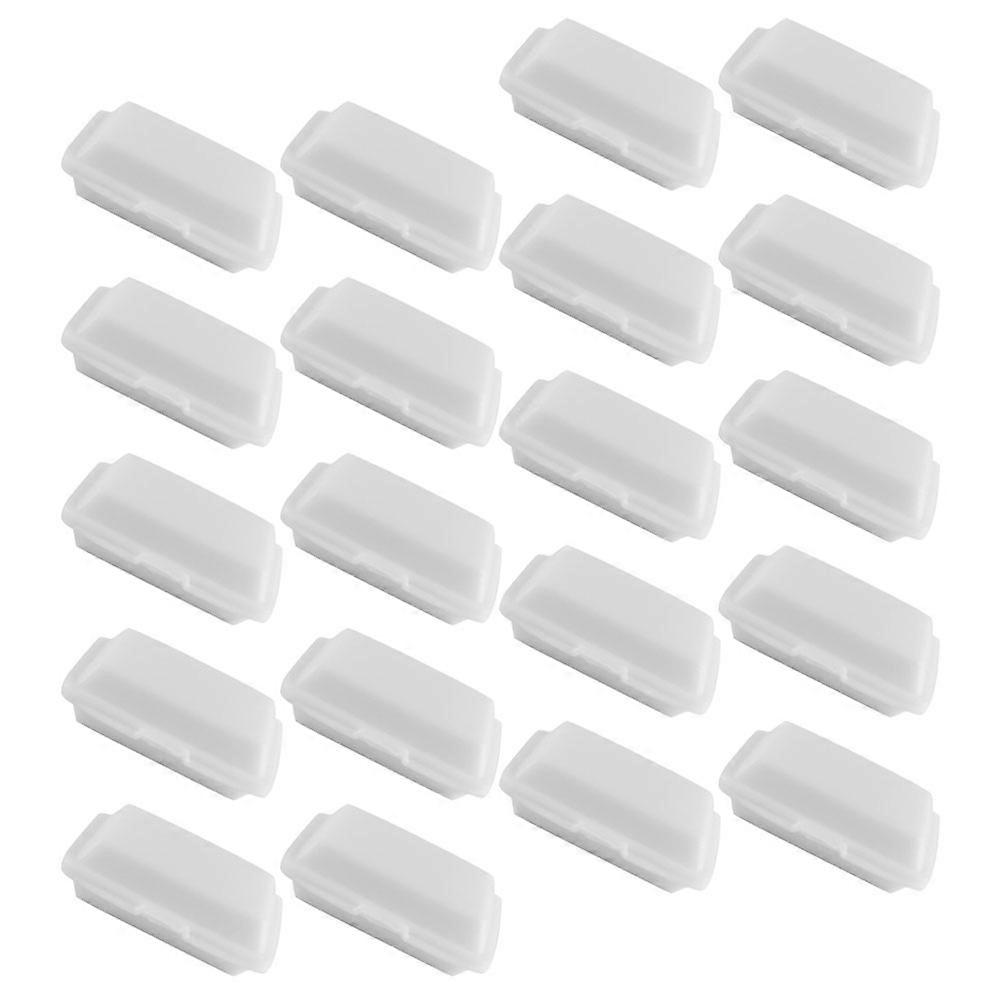 Mini Food Box Miniature Container Realistic Design Kitchen Theme White Color Plastic Material Abundant Quantity 20Set