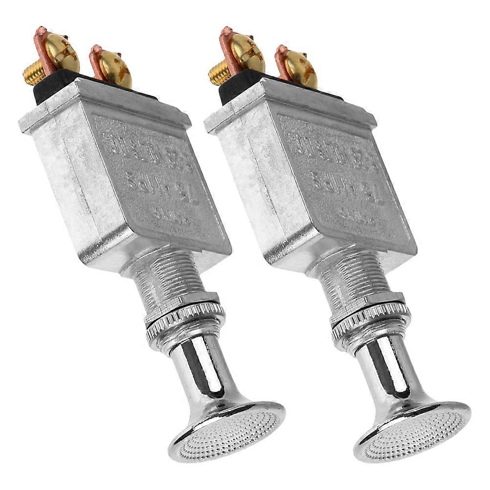 Pull Out Switch Push Pull Switch for Automotive Use 2Pcs with Dual Protection