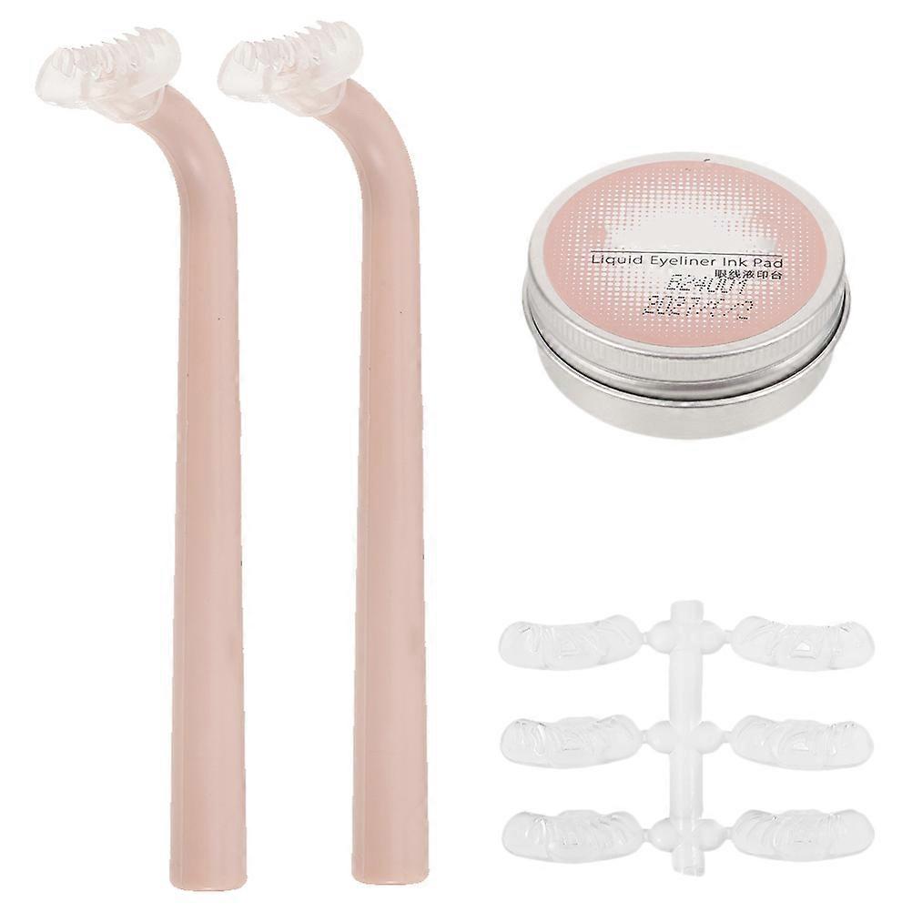 Pink Eyelash Stamp Makeup Tool for Lower Lashes 1Set Eye Makeup Accessory