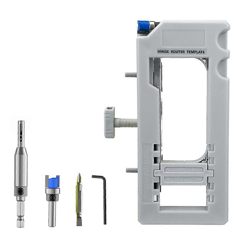 Door Hinge Jig Door Hinge Mortiser Hinge Installation Kit Door Hinge Router Template for 3 Inch to 5 Inch Hinges