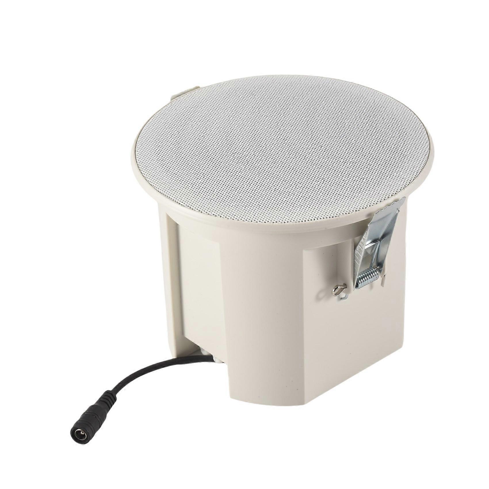 Built-In Amplifier Full Range Bluetoothback Cover Home Theater Background Music Ceiling Speaker(A)