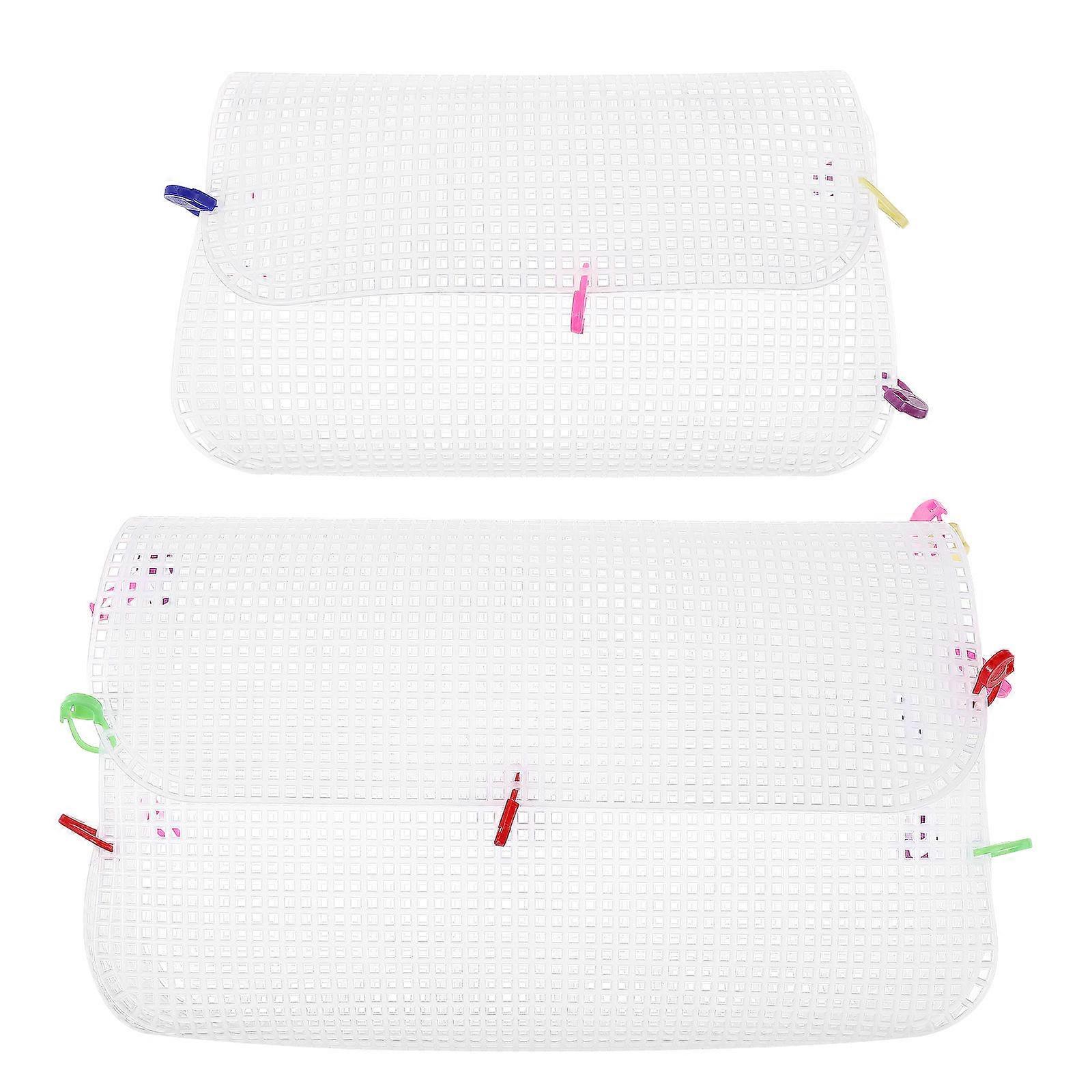 1 Set Knitting Bag DIY Kit Plastic Mesh Sheets Handmade Crafting Handbag Materials