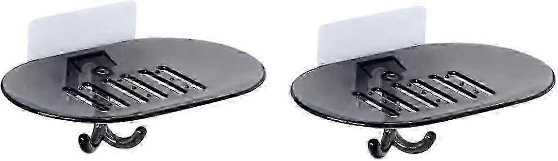 2pcs Soap Holder Case with Bathtub Trays for Bathroom Storage