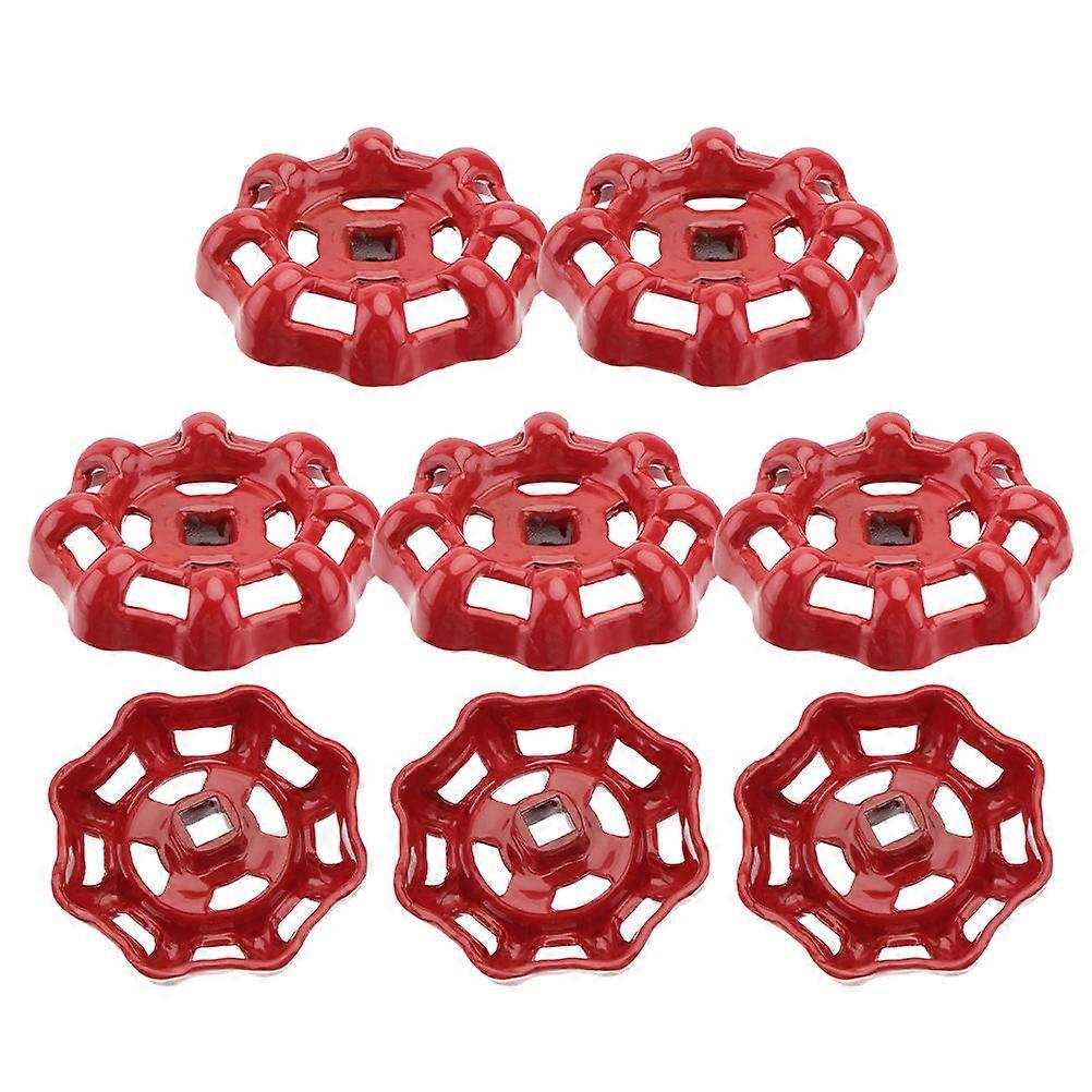 Shutoff Valve Handle Wheel Cast Iron for Faucet 8Pcs Replacement Set