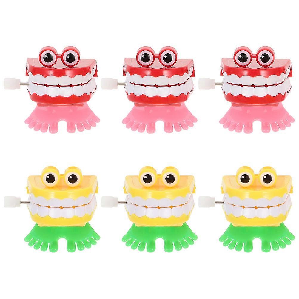 Halloween Wind-Up Toy Jumping Toy 6Pcs Multicolor Cartoon Clockwork Plaything