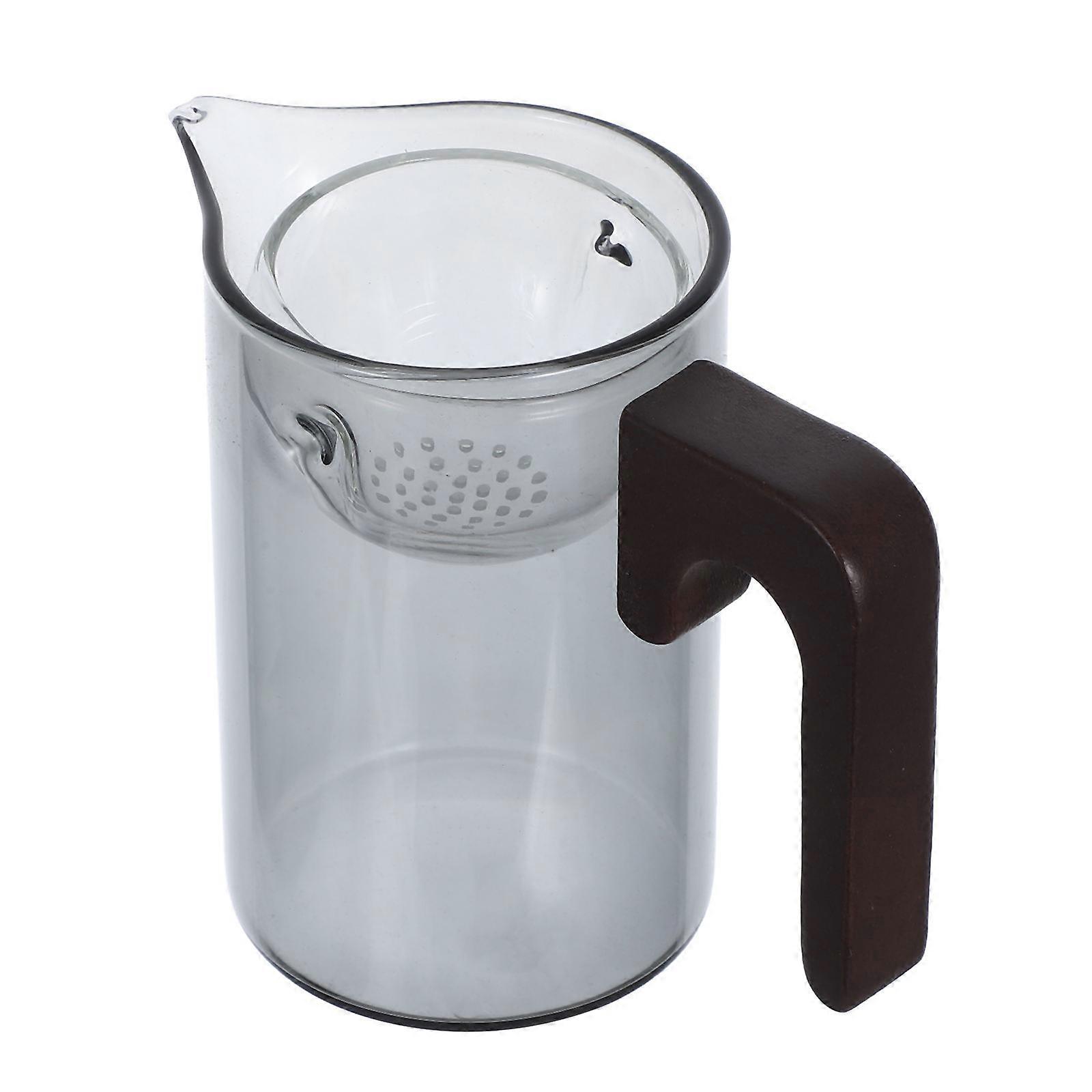 Small Qinggan Glass Tea Mug with Filter Function for Home 350Ml