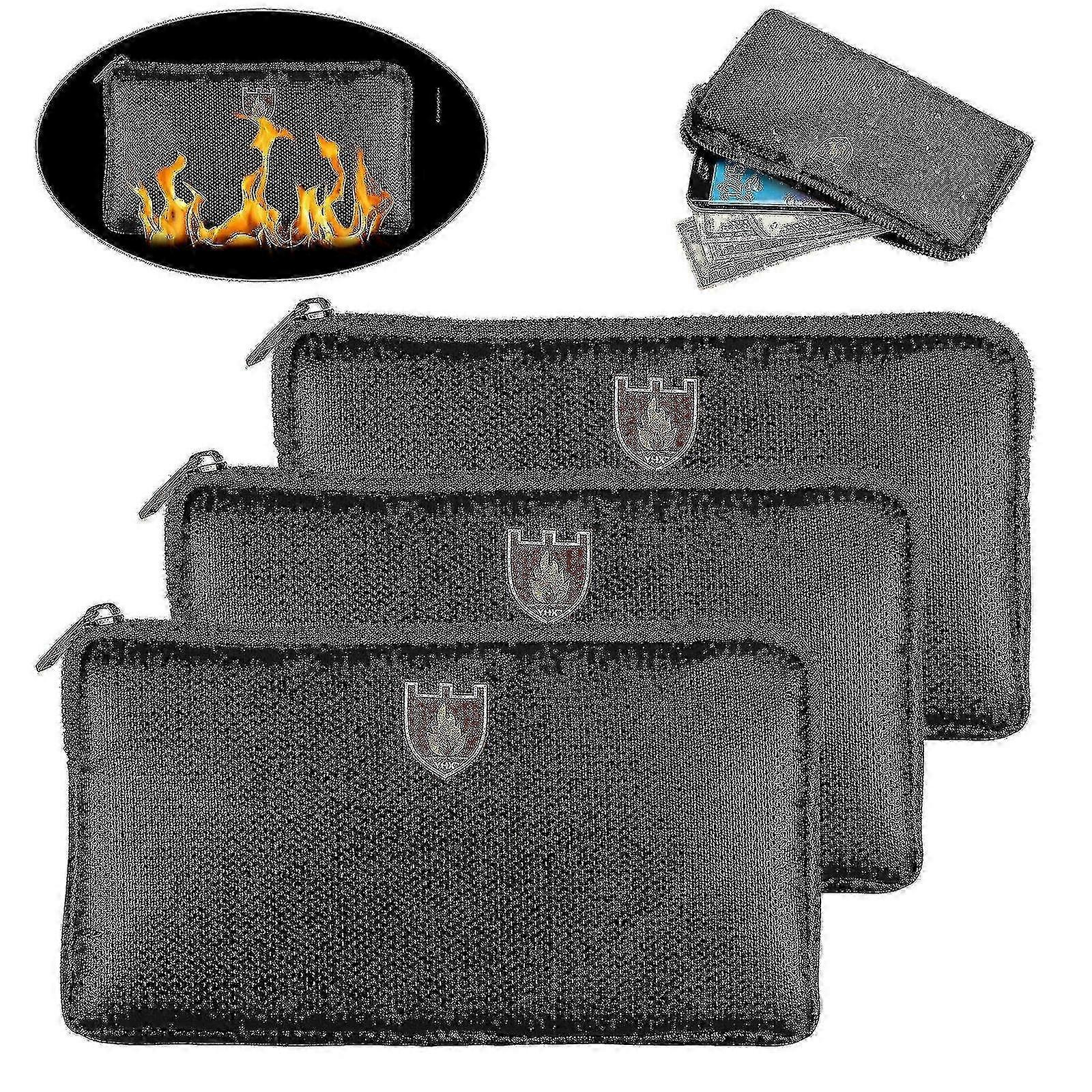 Fire Resistant Pouch for Valuables and Documents, Fireproof Bag